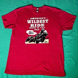 Circuit of the Americas 2016 Red Bull Tshirt Grand Prix AustinTexas 2XL preowned